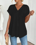 Blusa fluida de manga corta