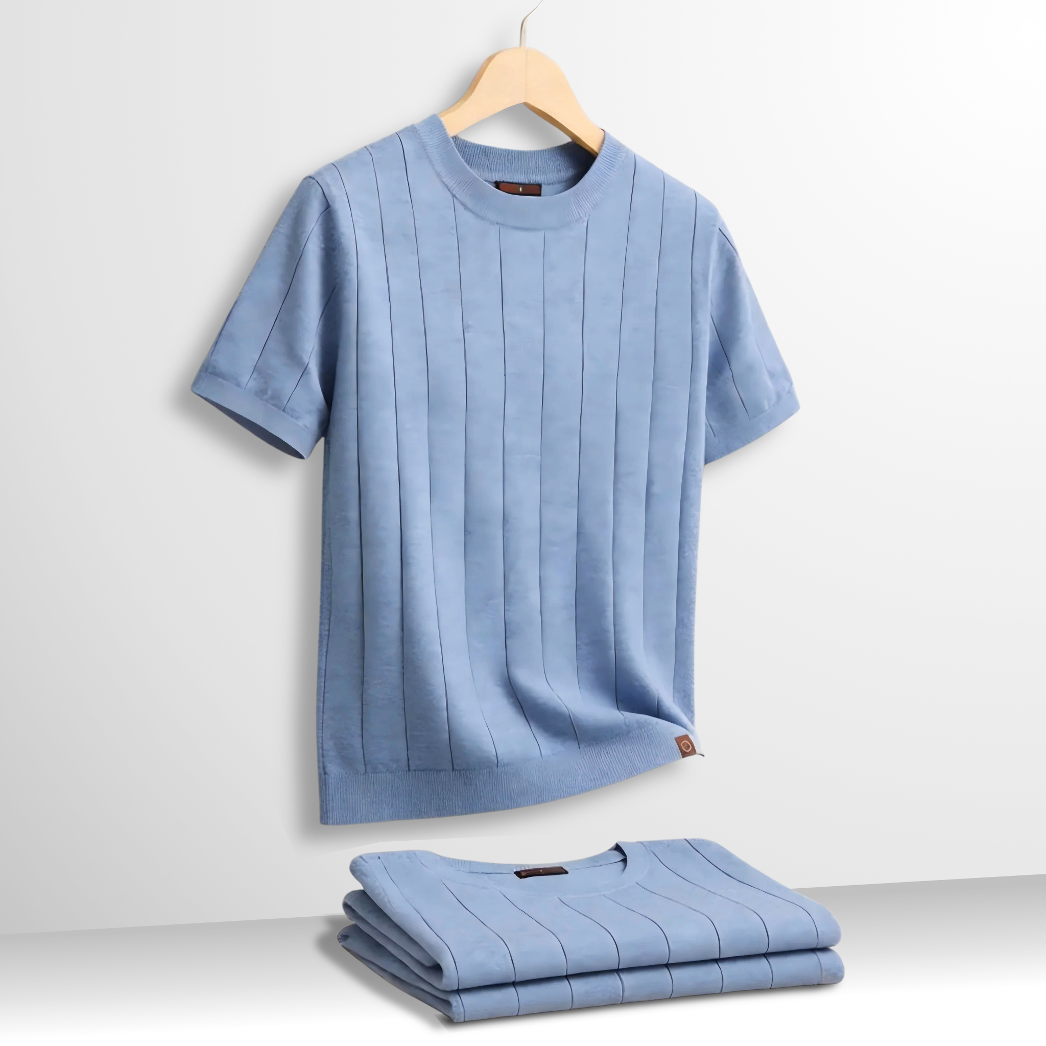 Camiseta de lujo de punto elástico