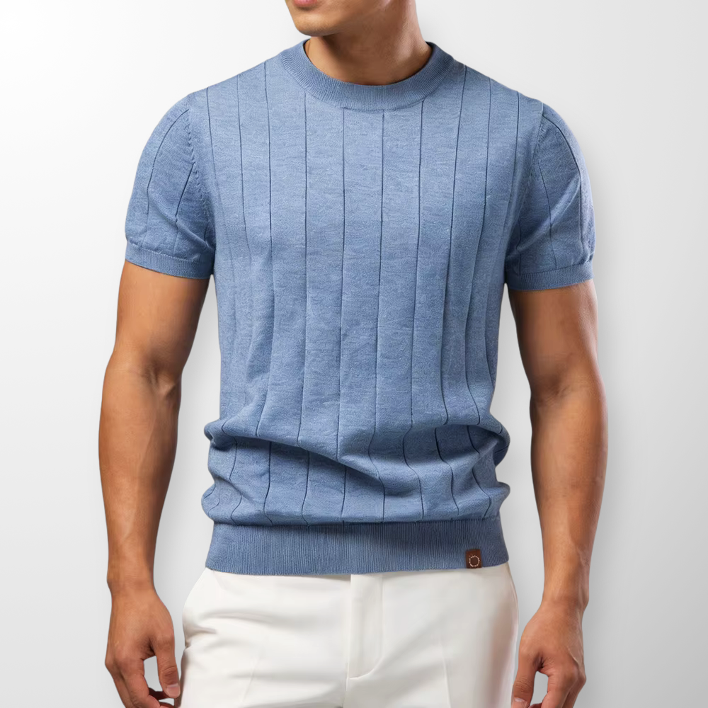 Camiseta de lujo de punto elástico