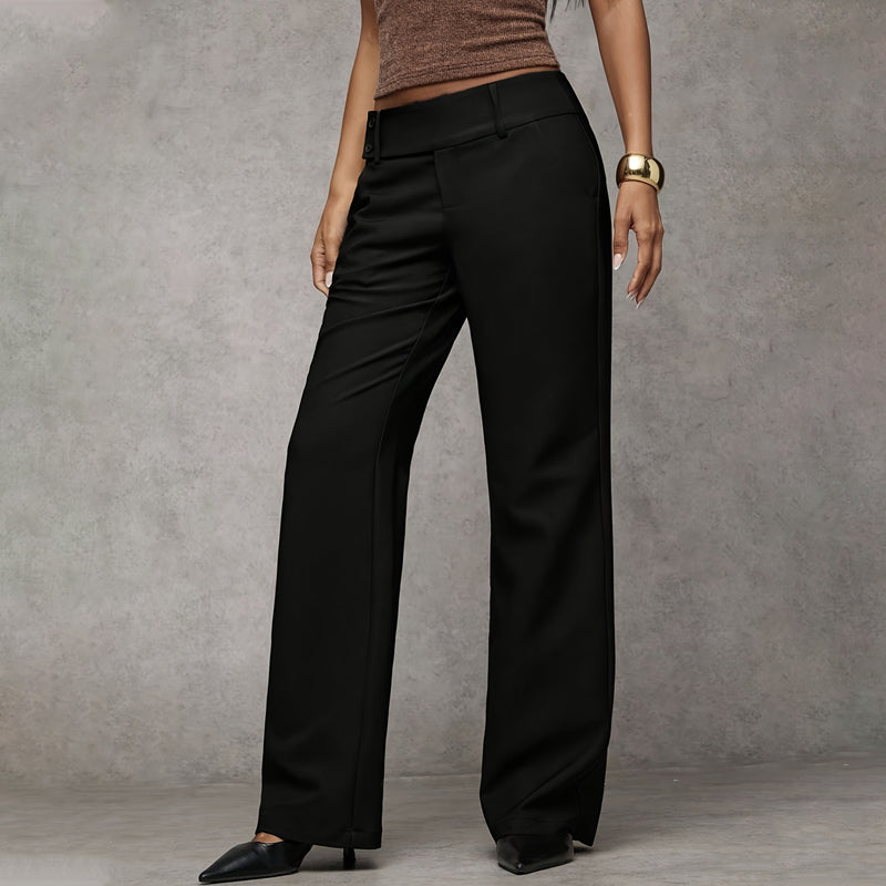 Pantalones de traje amplios para mujer