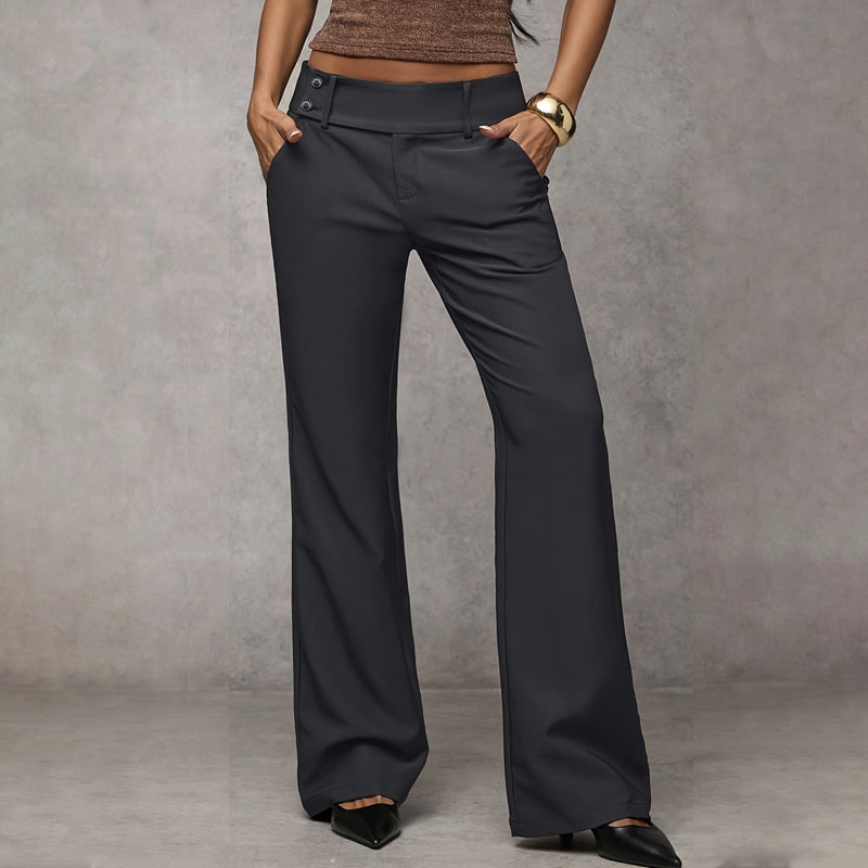Pantalones de traje amplios para mujer